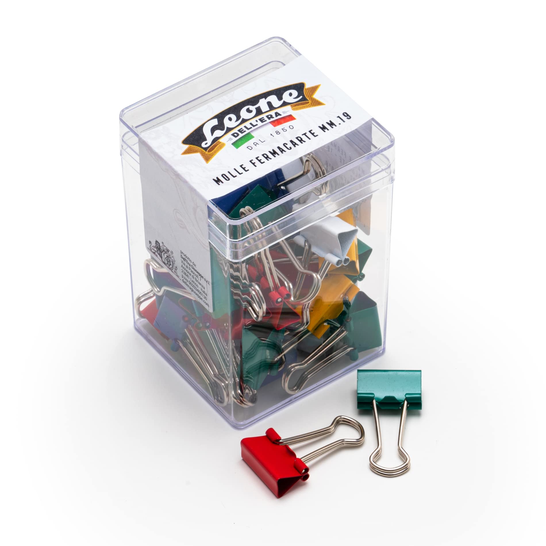 30 Coloured Paperweights 19mm Clear Tin
