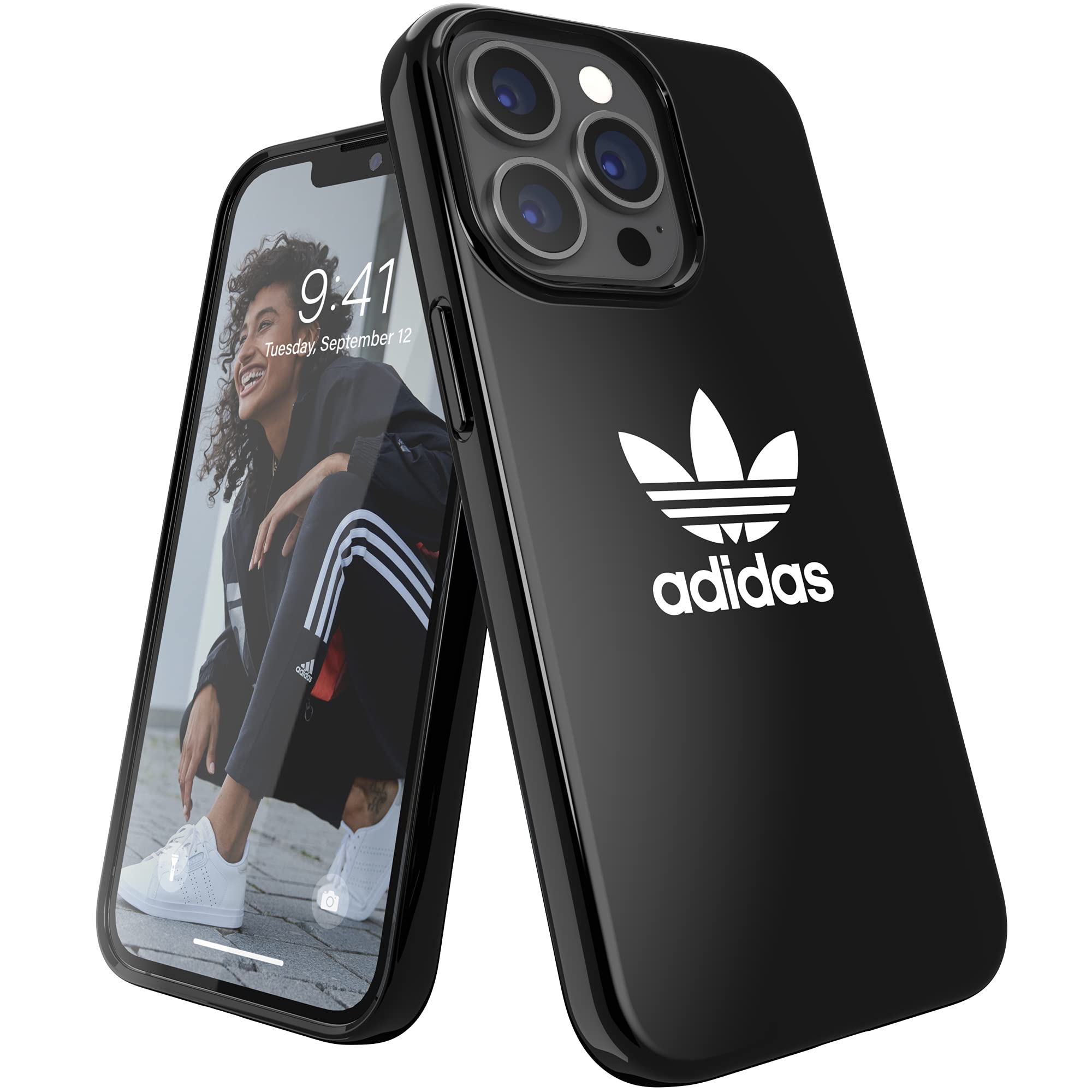 adidas Cover progettata per iPhone 13 Pro 6.1, resistente alle cadute, bordi rialzati, cover originale, colore: