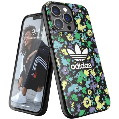 adidas Case Designed for iPhone 13 Pro 6.1, Drop Tested Cases, Shockproof Raised Edges, Original Protective Case, Colourful Flowers