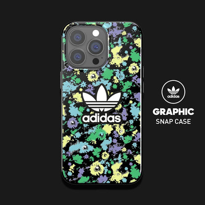 adidas Case Designed for iPhone 13 Pro 6.1, Drop Tested Cases, Shockproof Raised Edges, Original Protective Case, Colourful Flowers