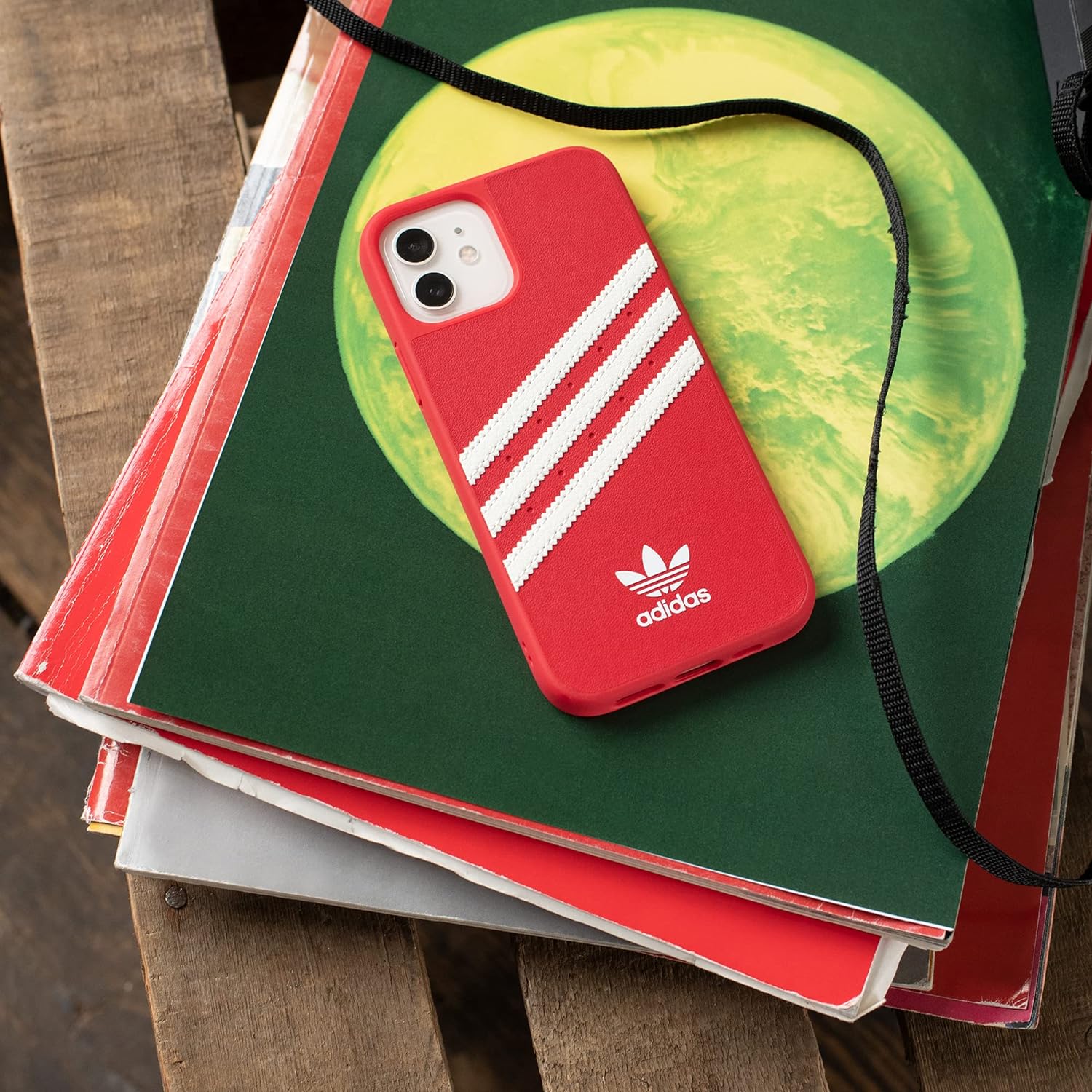 adidas Case Designed for iPhone 13 Pro 6.1, Drop-Tested Cases, Shockproof Raised Edges, Original Protective Case, Scarlet Red