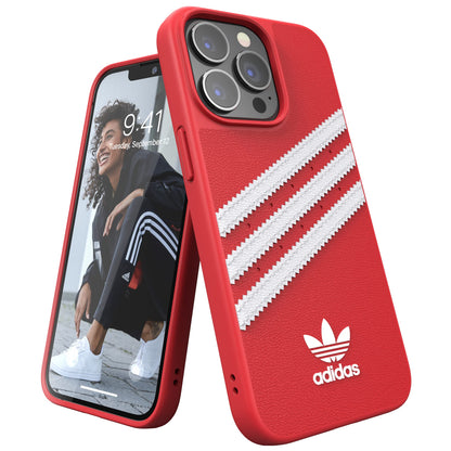 adidas Case Designed for iPhone 13 Pro 6.1, Drop-Tested Cases, Shockproof Raised Edges, Original Protective Case, Scarlet Red