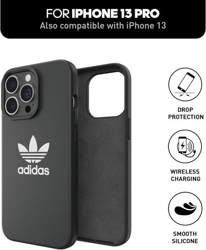 adidas Case Designed for iPhone 13 Pro 6.1, Drop Tested Cases, Shockproof Raised Edges, Original Protective Case, Black