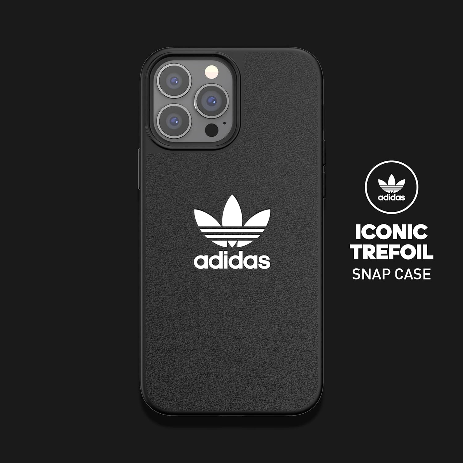 adidas Case Designed for iPhone 13 Pro Max 6.7, Drop Tested Cases, Shockproof Raised Edges, Original Protective Case, Black and White