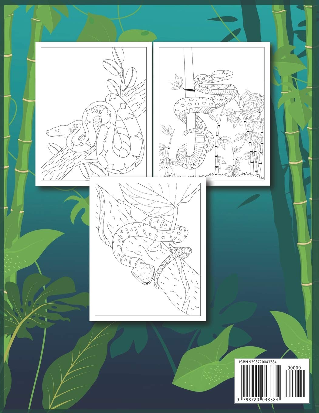 Snake Colouring Book: 30 Snakes colouring pages for kids