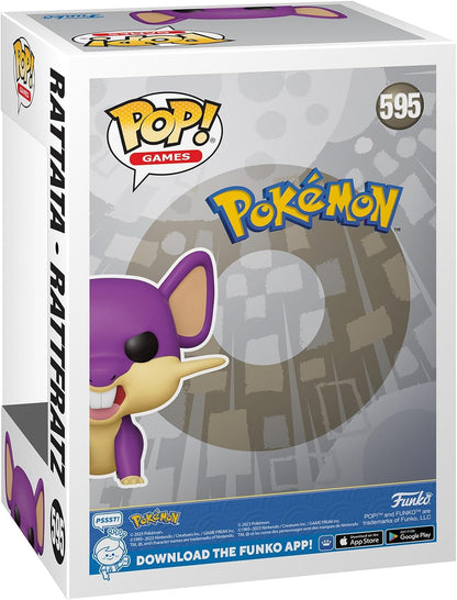 Funko POP! Games: Pokemon - Rattata - Collectable Vinyl Figure - Gift Idea - Official Merchandise - Toys for Kids & Adults - Video Games Fans - Model Figure for Collectors and Display