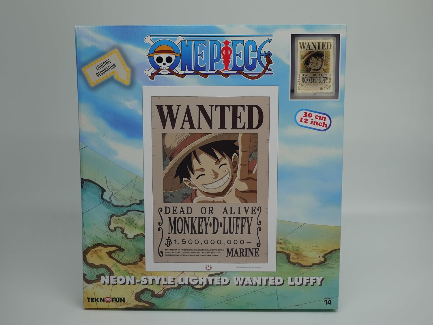 ONE PIECE - Luffy - Neon Mural Led - 30 cm