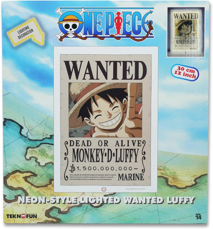 ONE PIECE - Luffy - Neon Mural Led - 30 cm