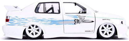 Jada 253203025 The Fast And The Furious 1:24 F&F Jesses VW Jetta, White/Blue