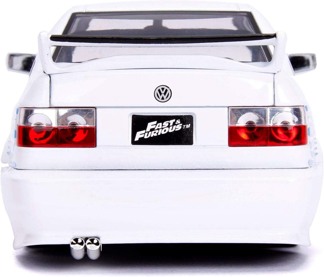 Jada 253203025 The Fast And The Furious 1:24 F&F Jesses VW Jetta, White/Blue