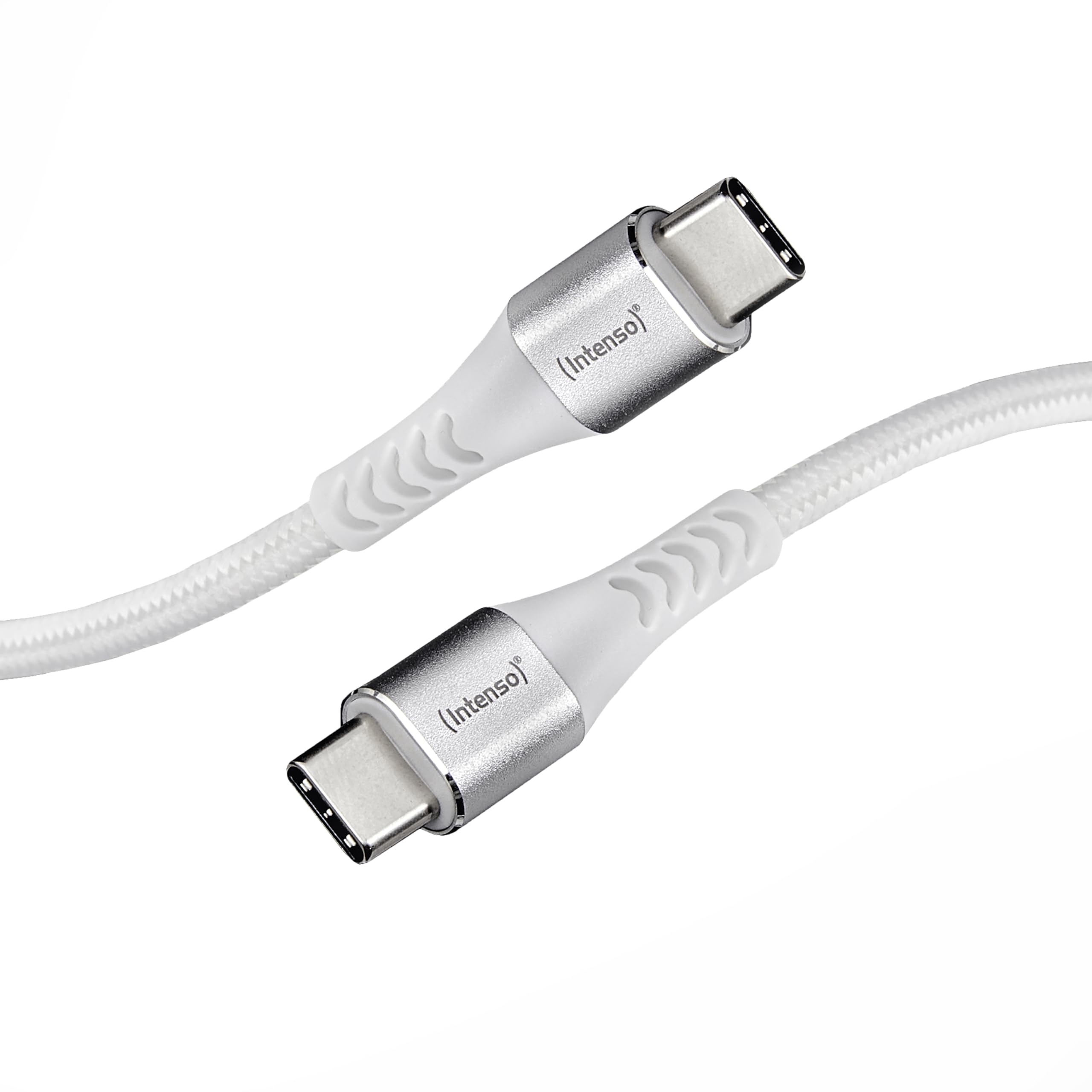 Intenso USB-Cable C315C, USB-C auf USB-C Daten- und Ladekabel, Power Delivery mit bis zu 60 Watt, Nylon, 1.5 Meter, weiß