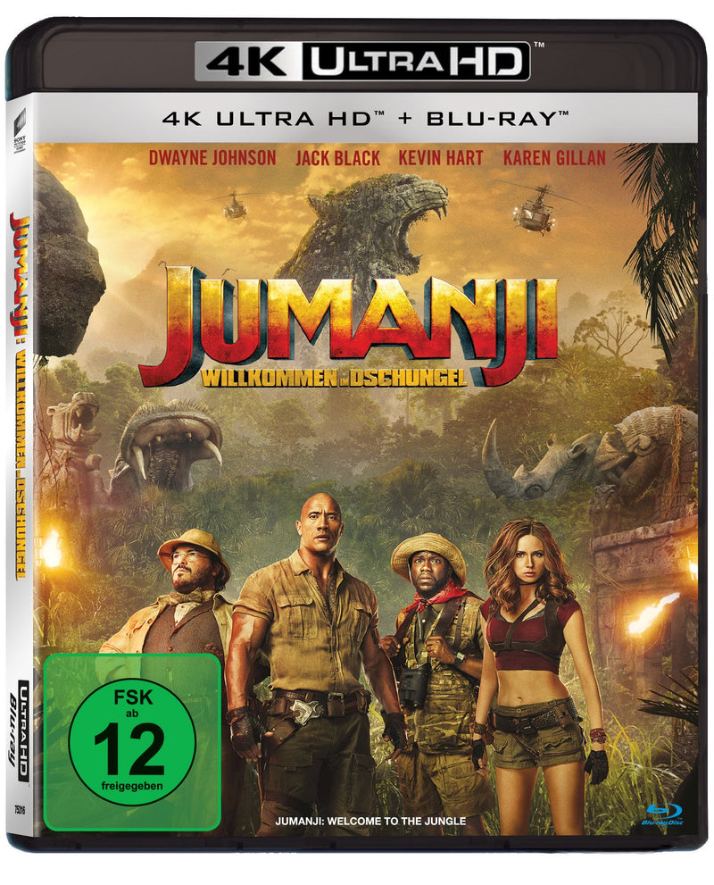 Jumanji: Willkommen im Dschungel (4K-UHD+Blu-ray