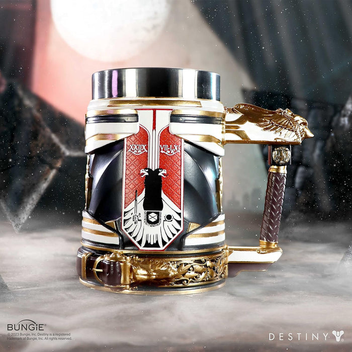 Nemesis Now Destiny Gjallarstein Tankard 15.5cm, Resin, Officially Licensed Destiny Merchandise, Exclusive Destiny Gjallarstein Beer Mug, Cast in Resin, Expertly Hand-Painted, Removable Insert