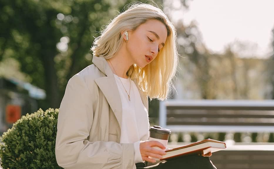 Aiwa EBTW-888ANC/WT (UK) White Diamond Pods, True Wireless In Ear Headphones (TWS) with Active noise cancelling, HD, Voice Assist, Gaming Mode, Hands free Call, Waterproof/White