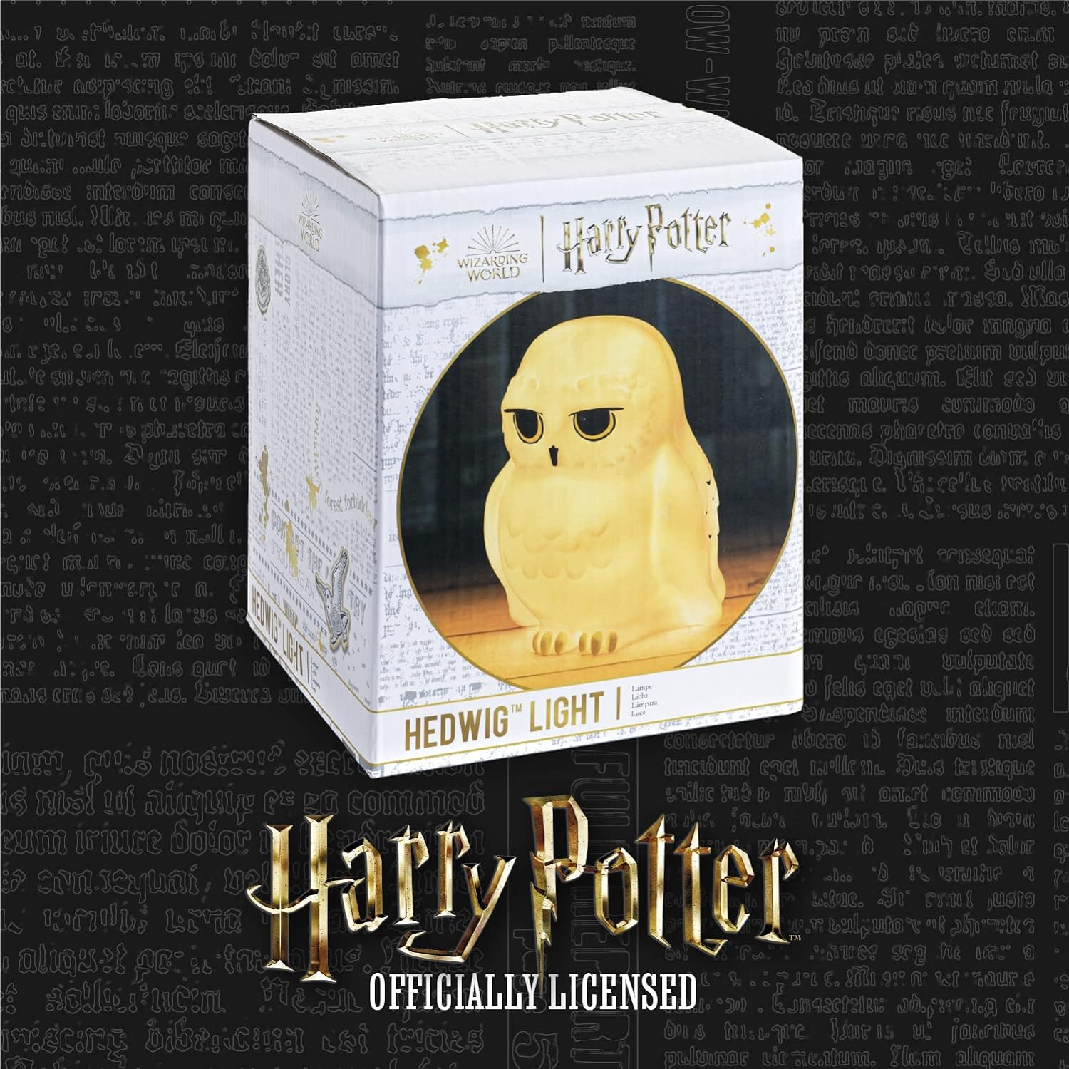Paladone Harry Potter Hedwig Night Light - Harry Potter Decor - Bedroom Night Light for Kids