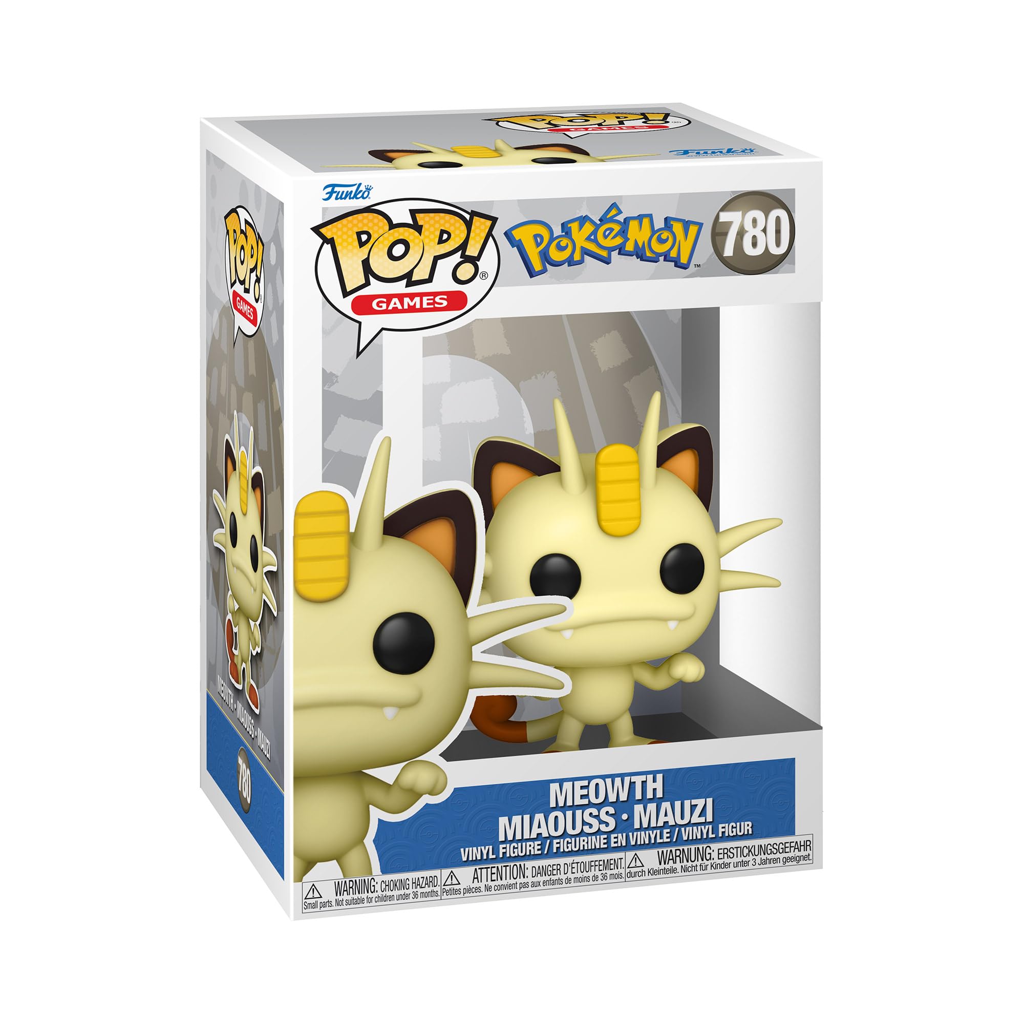 Funko POP! Games: Pokemon - Meowth - Verzamelbaar Vinyl Figuur - Cadeau Idee - Officiële Merchandise -Video Games Fans - Model Figuur voor Verzamelaars en Display