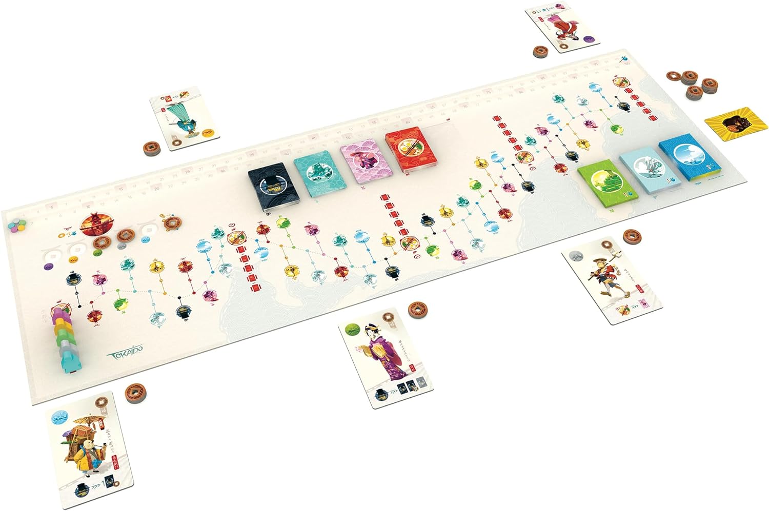 Fun Forge, Tokaido 10th Anniversary Edition, Board Game, Ages 8+, 2-5 Players, 45 Minutes Playing Time