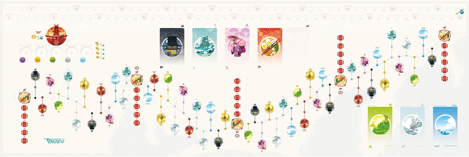 Fun Forge, Tokaido 10th Anniversary Edition, Board Game, Ages 8+, 2-5 Players, 45 Minutes Playing Time