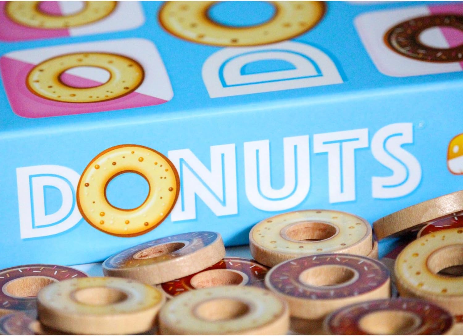 Funforge: Donuts - The Tasty & Tactical Clash for 2 Players, Placement Board Game, Abstract Adult & Family Game, Ages 8+, 10-15 Min