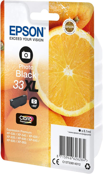 Epson C13T33614022 XL Original Inkjet Cartridges - Photo Black