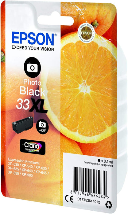 Epson C13T33614022 XL Original Inkjet Cartridges - Photo Black