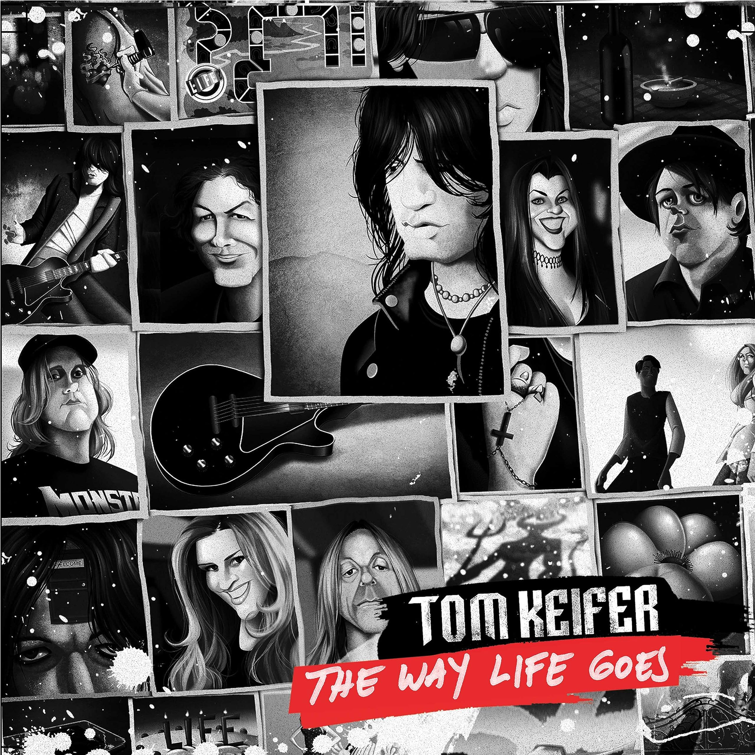 THE Way Life Goes - RED/BLACK/WHITE SPLATTER