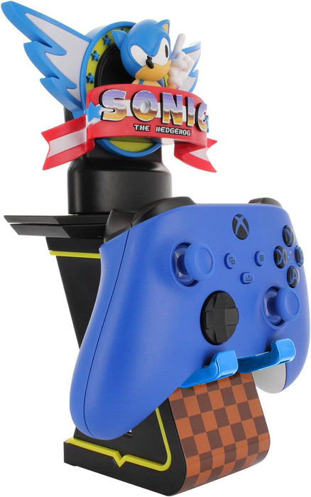 Cable Guys Sonic The Hedgehog Cable Guys Light Up Ikon Gaming Accessories Holder & Phone Holder for Most Controller (Xbox, Play Station, Nintendo Switch) & Phone