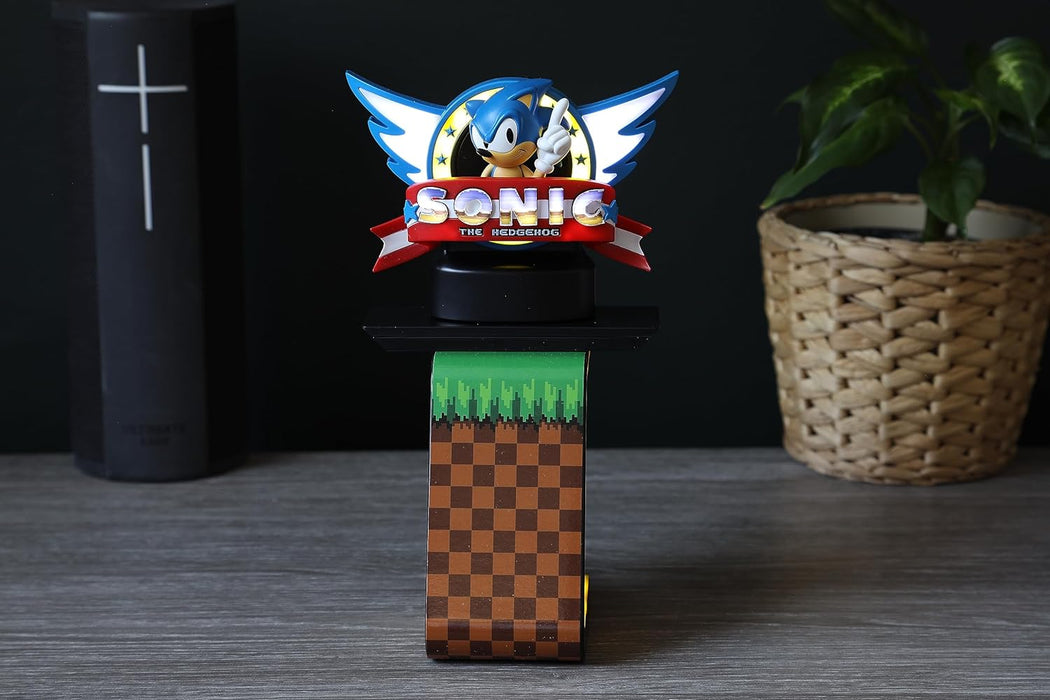 Cable Guys Sonic The Hedgehog Cable Guys Light Up Ikon Gaming Accessories Holder & Phone Holder for Most Controller (Xbox, Play Station, Nintendo Switch) & Phone