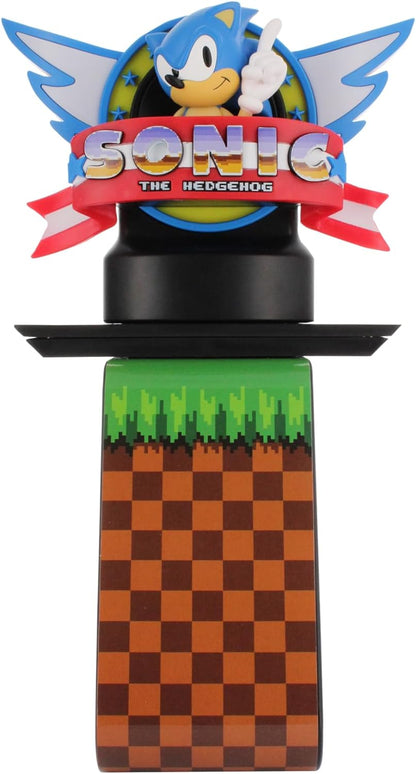 Cable Guys Sonic The Hedgehog Cable Guys Light Up Ikon Gaming Accessories Holder & Phone Holder for Most Controller (Xbox, Play Station, Nintendo Switch) & Phone