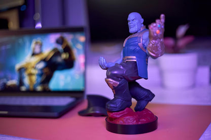 Cable Guys - Marvel Thanos Gaming Accessories Holder & Phone Holder for Most Controller (Xbox, Play Station, Nintendo Switch) & Phone