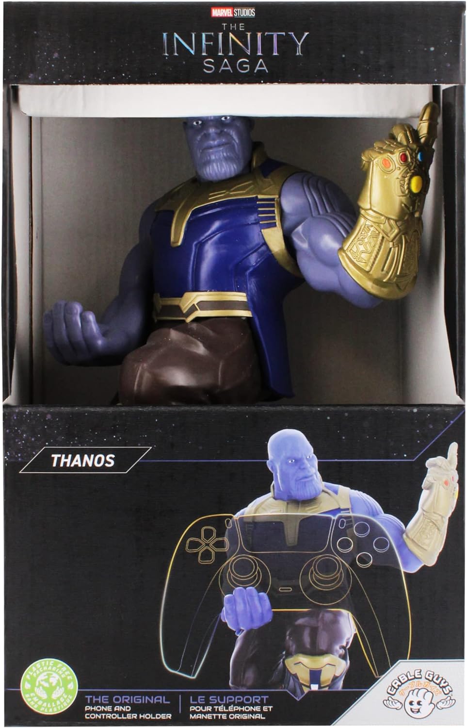Cable Guys - Marvel Thanos Gaming Accessories Holder & Phone Holder for Most Controller (Xbox, Play Station, Nintendo Switch) & Phone