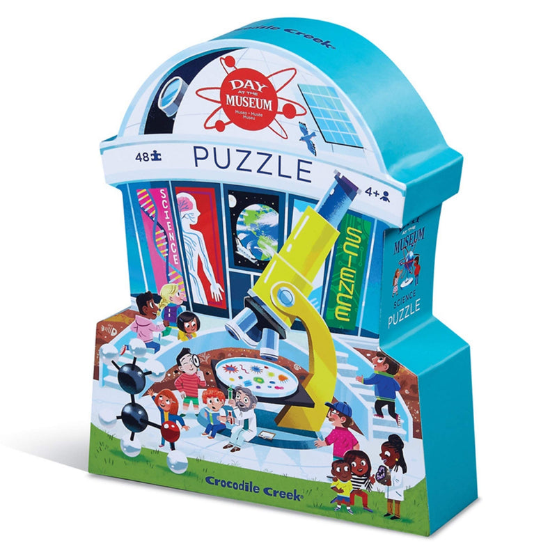 Bertoy 3840636 Gevormde doos puzzels, Dag in het Museum, Museum/Wetenschap, 48 Stuks