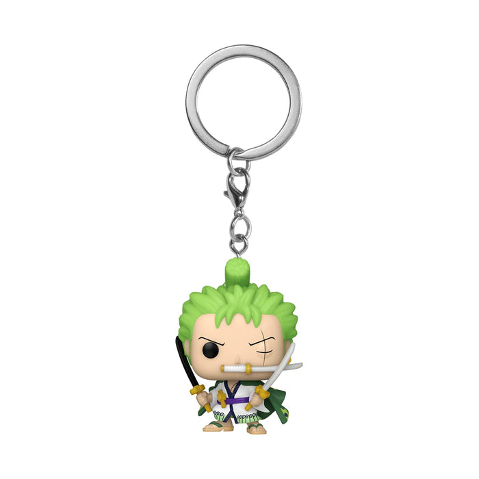 Funko POP! Keychain: One Piece - Roronoa Zoro Novelty Keyring - Collectable Mini Figure - Stocking Filler - Gift Idea - Official Merchandise - Anime Fans - Backpack Decor