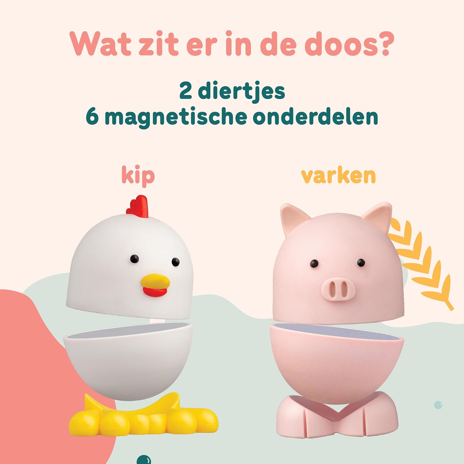 Magimals Wibly Wobly Farm | magnetisch speelgoed | peuter speelgoed | speelgoed 1 jaar/2jaar/3jaar | speelgoed jongens en meisjes | badspeelgoed | dierenspeelgoed