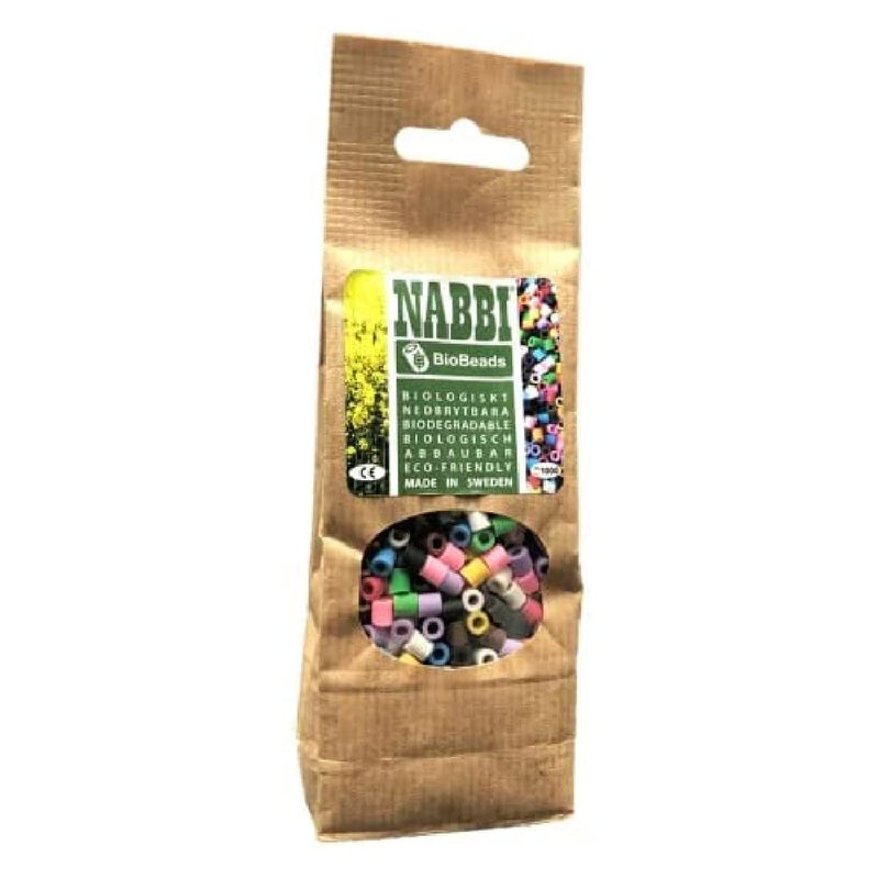 NABBI BioBeads 1000 Pack for Pegboards Ironing Fuse Melting Beads Biodegradable (Assorted Mix