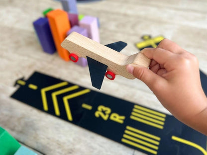 Waytoplay - Airport Circuit - Wood,Rubber - Runway