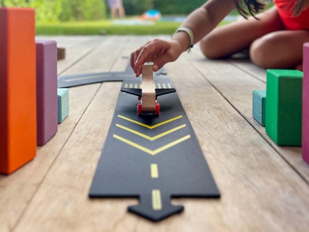 Waytoplay - Airport Circuit - Wood,Rubber - Runway