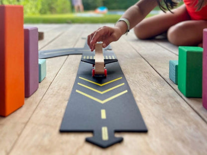 Waytoplay - Airport Circuit - Wood,Rubber - Runway