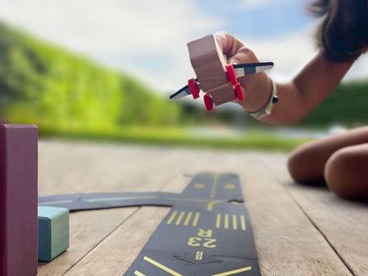 Waytoplay - Airport Circuit - Wood,Rubber - Runway