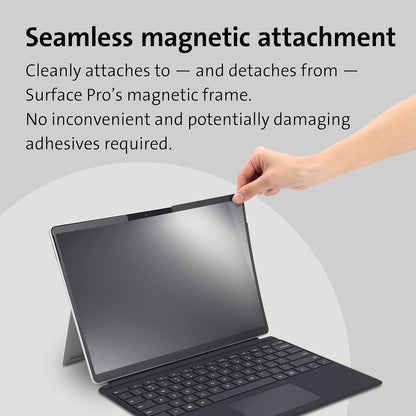 Kensington MagPro Elite Magnetic Privacy Screen Filter for Surface Pro 8, Removable Protector, Anti-Glare and Blue Light Reduction, Easy On/Off, Designed Exclusively for Microsoft Surface (K51700WW
