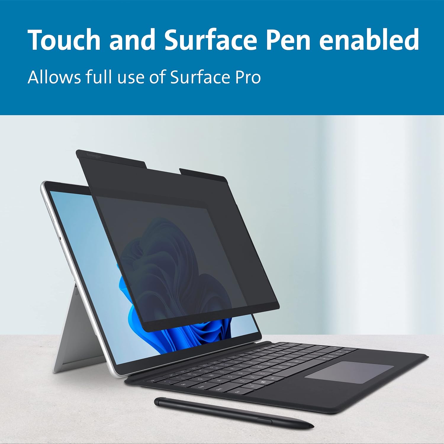 Kensington MagPro Elite Magnetic Privacy Screen Filter for Surface Pro 8, Removable Protector, Anti-Glare and Blue Light Reduction, Easy On/Off, Designed Exclusively for Microsoft Surface (K51700WW