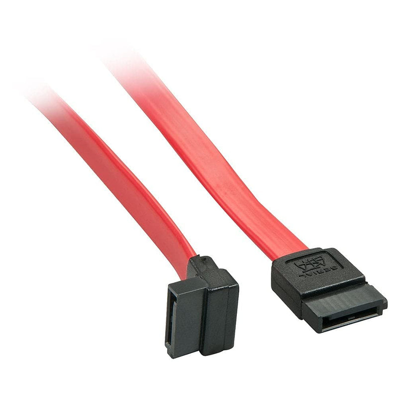 LINDY 33350 SATA Cable Right Angled Connector Red 0.2m