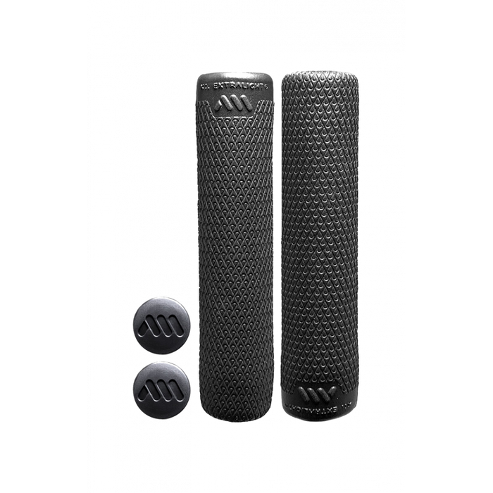 All Mountain Style Extralight Mountain Bike Grips with Plugs | Lightweight and Design for your MTB, 18g | Fits All Handlebars | The Ideal Accessory for Your MTB