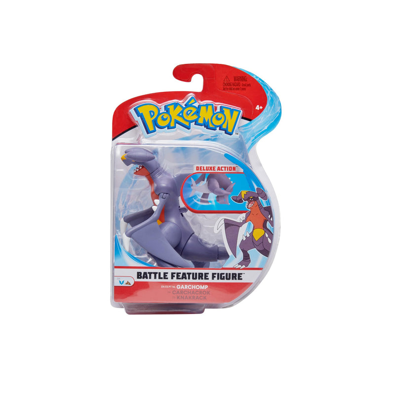 Pokémon Pokemon Figur Garchomp Krakrack – 11 cm Figuren - Neue Welle 2024 - Offiziell Pokemon Spielzeug