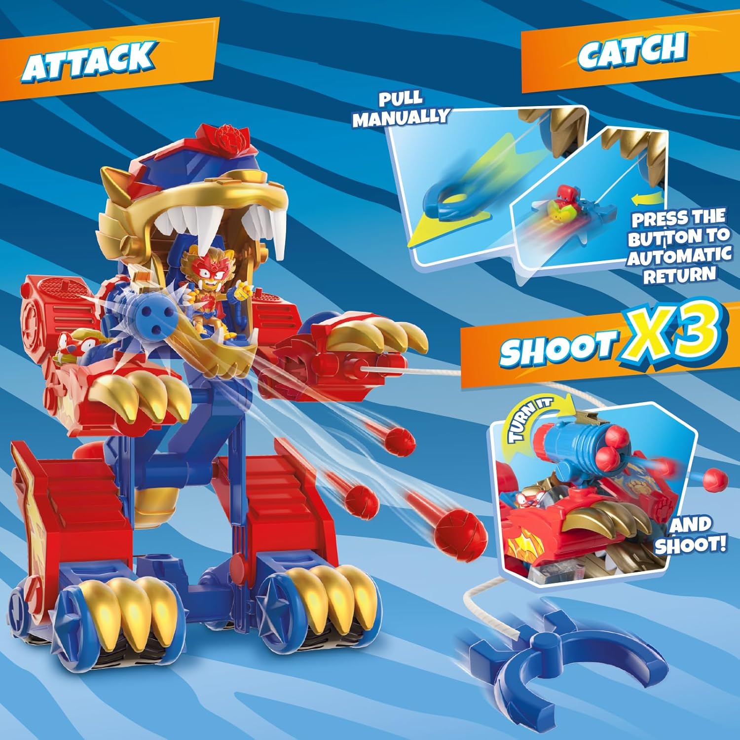 SUPERTHINGS S - Playset 1x2 Tiger Transformer Roboter (V.0)