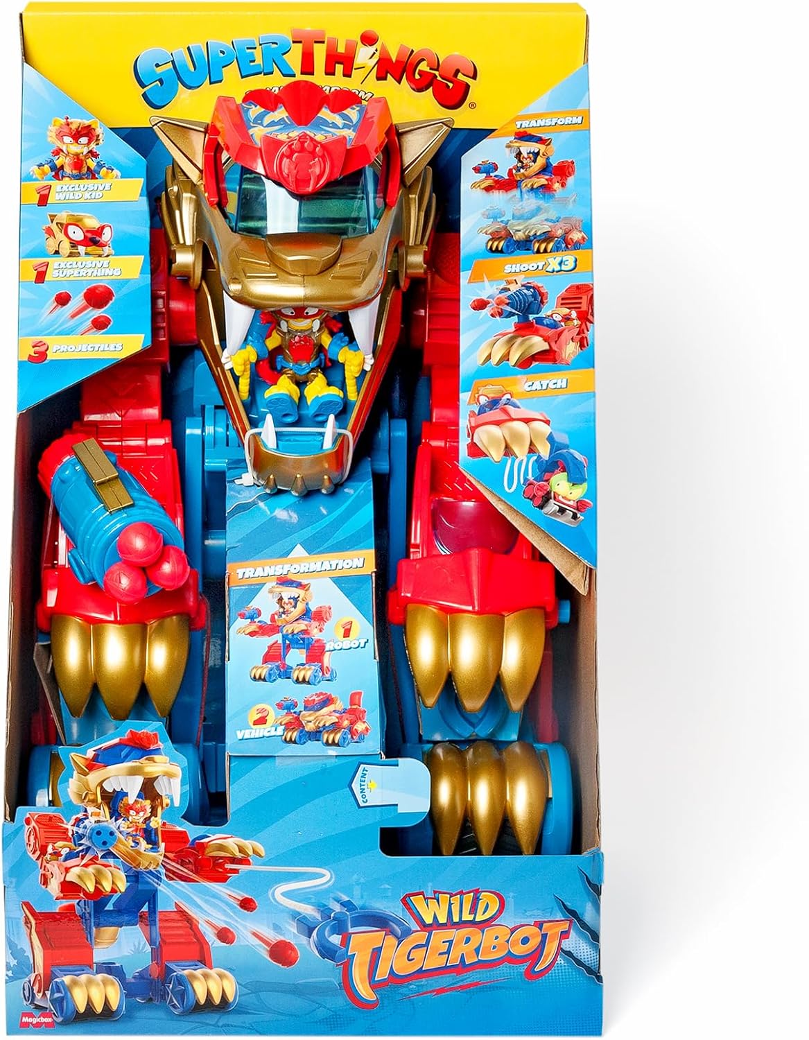 SUPERTHINGS S - Playset 1x2 Tiger Transformer Roboter (V.0)