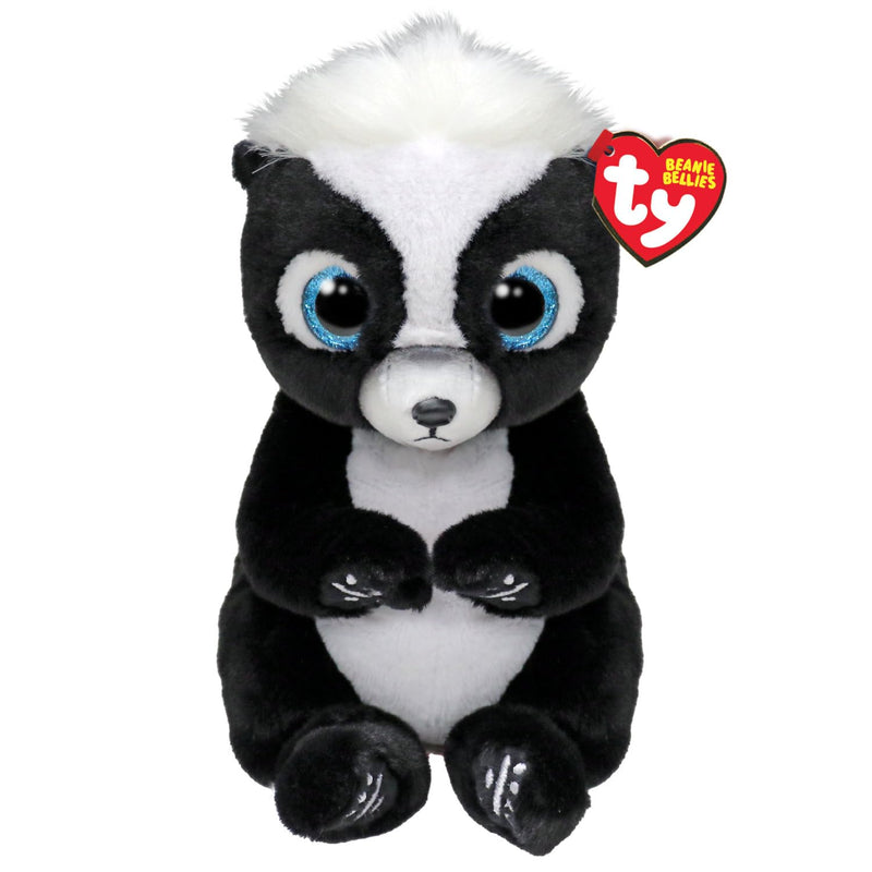 Ty Rukus Stinktier Beanie Bellies Regular 14cm - Quetschbare Beanie Baby Weiche Pluschtiere - Sammelbares Kuscheliges Stofftier