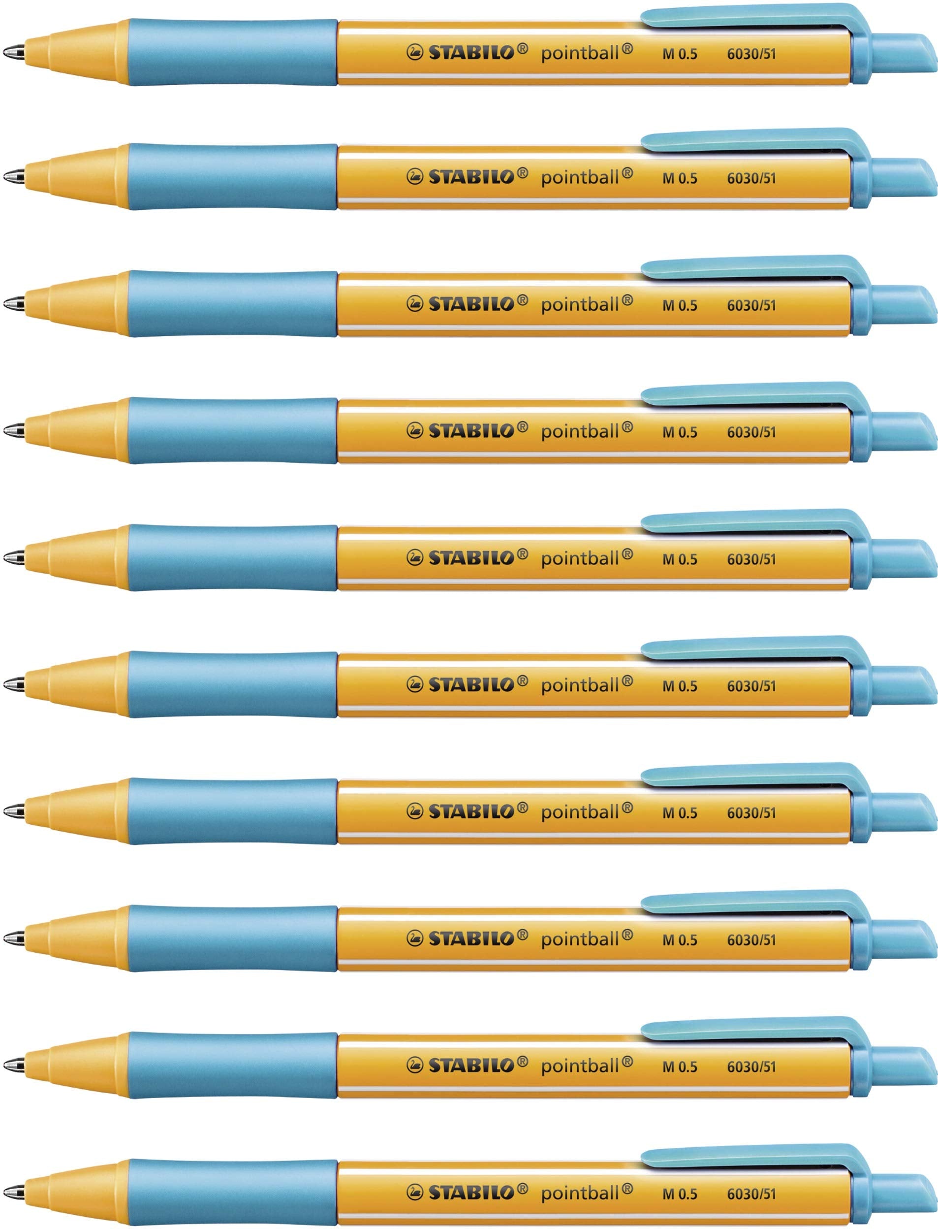 Ballpoint Pen - STABILO Pointball - Pack of 10