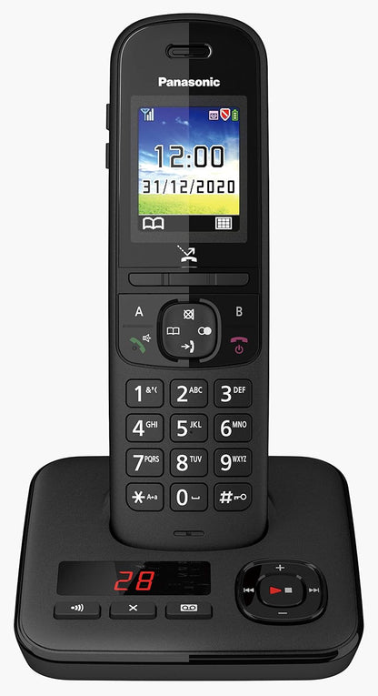 Panasonic TGH720 Telefono Cordless con Segreteria Telefonica, Blocco Chiamate Automatico, Base di Ricarica Inclusa