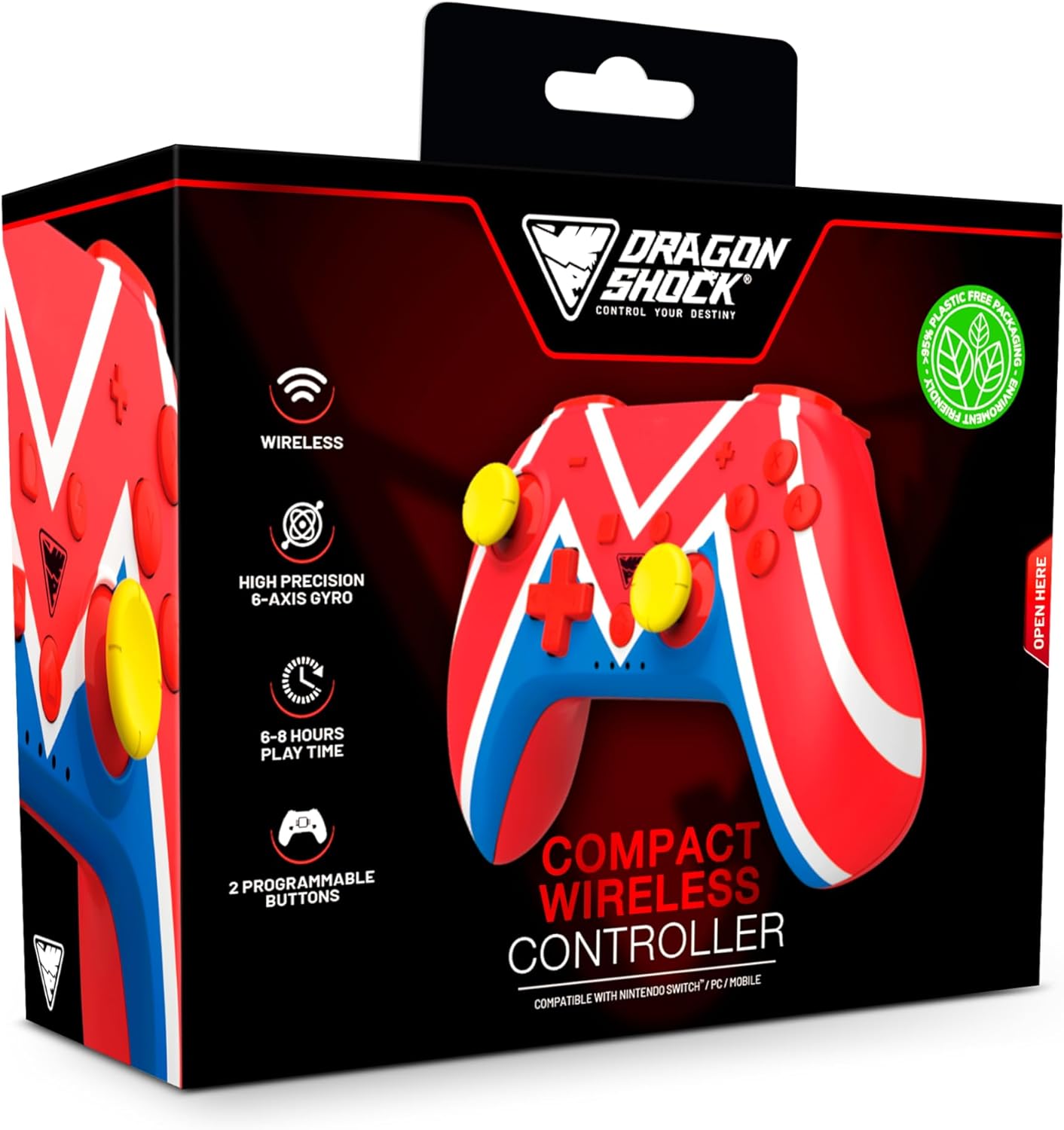 DragonShock - PopTop M Universe - Compact Bluetooth Wireless Controller for Nintendo Switch - Switch OLED - PC - Android
